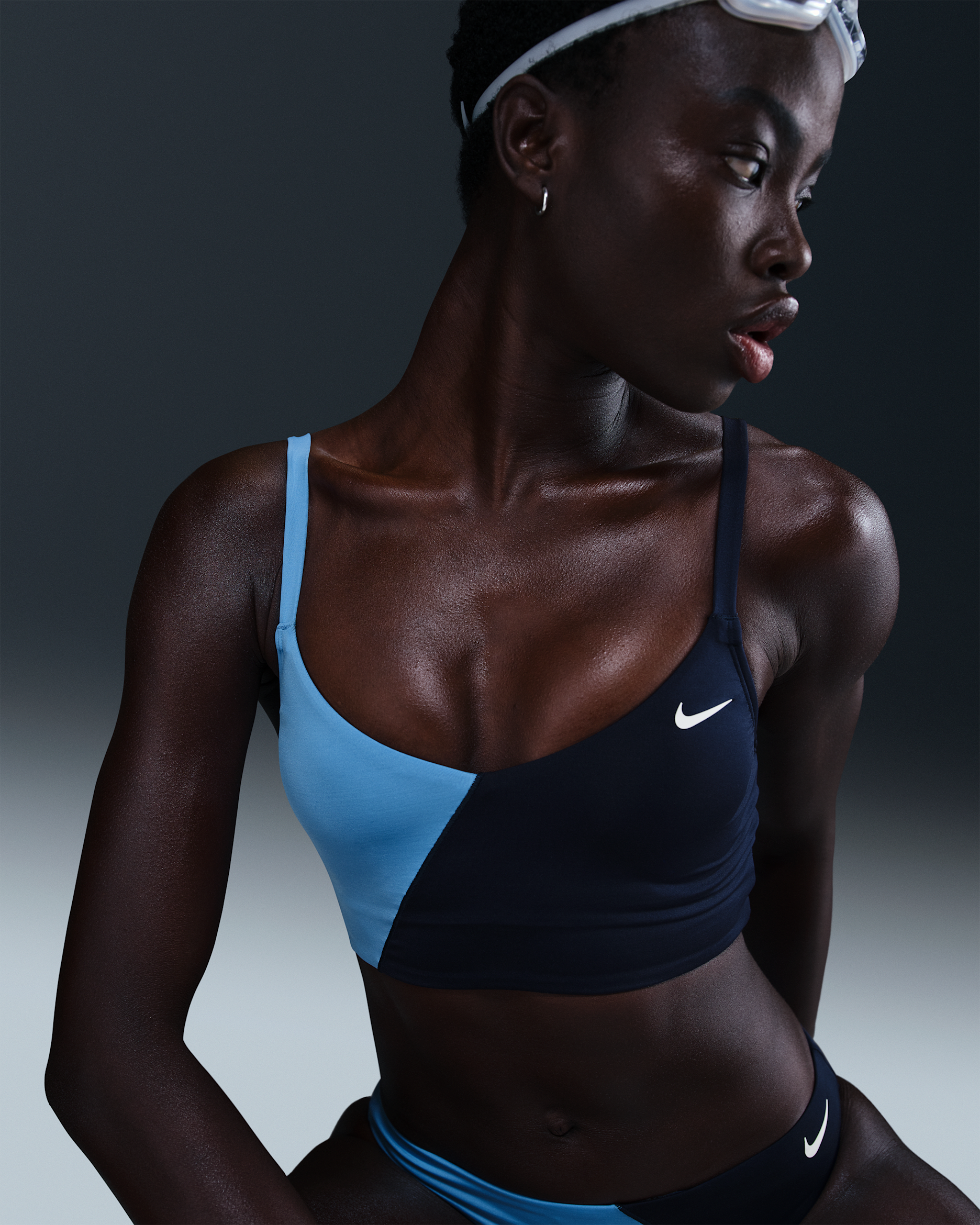 Nike Swim Women's V-Neck Midkini. Nike.com